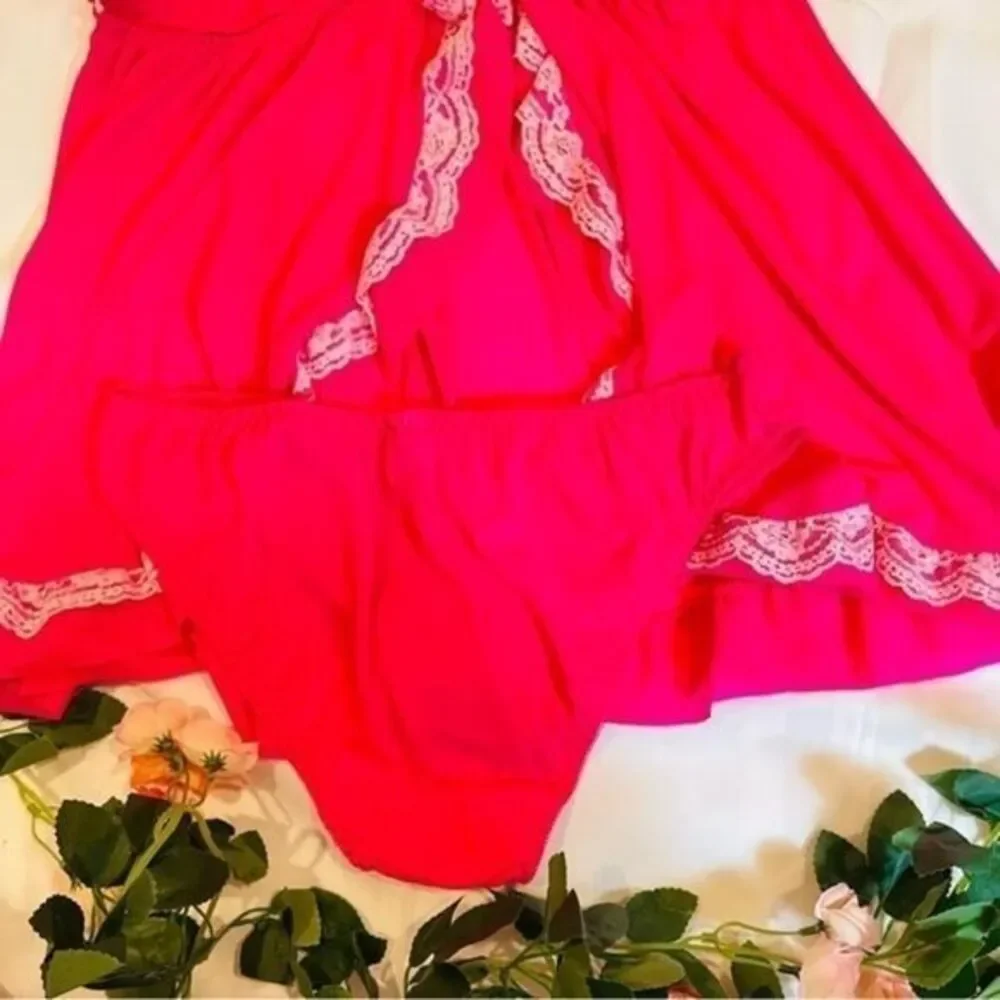 Seductive Wear from Onema Etoile Sexy Intimate sleepwear‎ Size Large HOT PINK